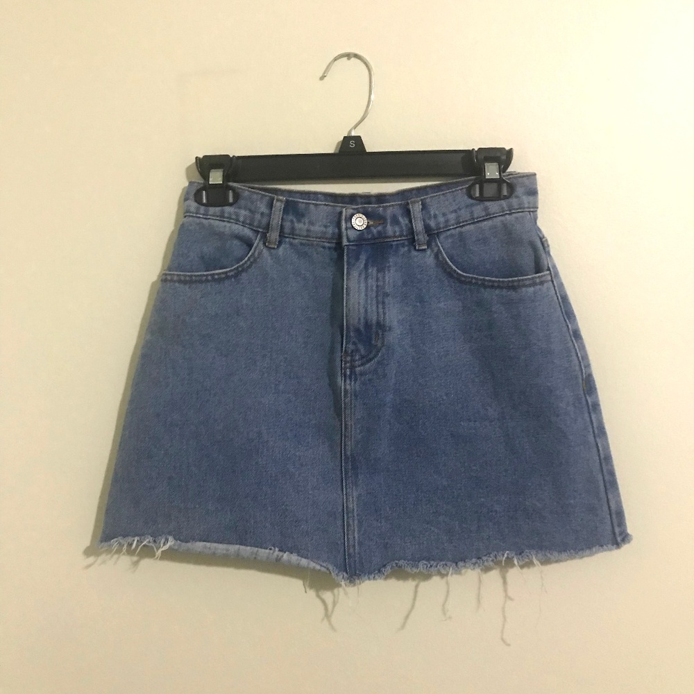 Brandy Melville, Blue Jean Mini Skirt